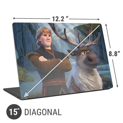 Disney Frozen II Kristoff and Sven Universal Laptop 15in (12.2 x 8.8in) Skin